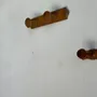 Decorative objects - Small hook with two hooks in pine round button H5 - OFFICE OBJETS