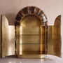 Wardrobe - Arcana Resin and Brass Sculptural Wardrobe and Collector's Cabinet - HOUSE OF JAIPUR