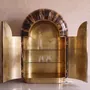 Wardrobe - Arcana Resin and Brass Sculptural Wardrobe and Collector's Cabinet - HOUSE OF JAIPUR