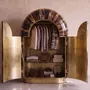 Wardrobe - Arcana Resin and Brass Sculptural Wardrobe and Collector's Cabinet - HOUSE OF JAIPUR