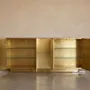 Sideboards - Arcana Mother-of-Pearl and Brass Credenza and Media Console - HOUSE OF JAIPUR