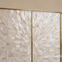 Sideboards - Arcana Mother-of-Pearl and Brass Credenza and Media Console - HOUSE OF JAIPUR
