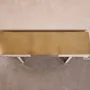 Consoles - Arcana Mother-of-Pearl Inlay and Brass Console Table - HOUSE OF JAIPUR