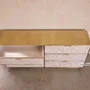 Chests of drawers - Arcana Mother-of-Pearl and Brass Six-Drawer Dresser - HOUSE OF JAIPUR