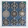 Christmas garlands and baubles - Christmas baubles - Wood lace collection - 9 pieces - LA COUR DU JUCH