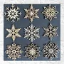 Christmas garlands and baubles - Christmas Star - Wood Lace Collection - 9 pieces - LA COUR DU JUCH