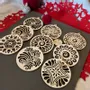 Christmas garlands and baubles - Christmas baubles - Wood ornament collection - 9 pieces - LA COUR DU JUCH