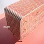Commodes - Eli Geometric Bone Inlay Chest of Drawers - HOUSE OF JAIPUR