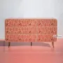 Commodes - Eli Geometric Bone Inlay Chest of Drawers - HOUSE OF JAIPUR