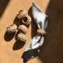 Couverts & ustensiles de cuisine - Le Rond de Serviette Rattan Shell - Blanc Naturel - BAZAR BIZAR LIVING