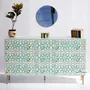 Chiffonniers - Moroccan Pattern Bone Inlay Chest of Drawers by House of Jaipur - HOUSE OF JAIPUR