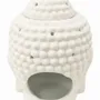 Parfums d'intérieur - Brûleur Huile Céramique - Tête de Bouddha Blanc 14cm - ARABESK