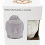 Parfums d'intérieur - Brûleur Huile Céramique - Tête de Bouddha Blanc 14cm - ARABESK