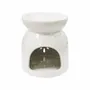 Senteurs - Brûleur Huile Céramique Blanc Ajouré 8.5cm - ARABESK