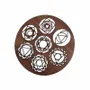 Wireless lamps - 7 Chakras wooden magnetic panel - ARABESK