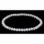 Bracelets - Blue Chalcedony Bracelet Ribbon AA beads 4.5mm - ARABESK