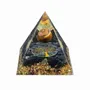 Decorative objects - Tiger's Eye & Black Obsidian Orgonite Pyramid, Tree of Life Base - ARABESK