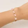 Bracelets - Bracelet Énergie en Quartz Rose A – Éclats de Pierre - ARABESK