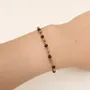 Bracelets - Bracelet Énergie en Grenat AA – Perles Dorées - ARABESK