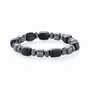 Bracelets - Bracelet Obsidienne Noire & Hématite A perles 8mm - ARABESK
