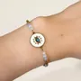 Bracelets - Bracelet Protection en Aigue-Marine AA – Médaillon Œil Protecteur - ARABESK