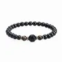 Bracelets - Bracelet Œil de Tigre & Onyx Noir A perles 8mm - ARABESK