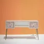 Bureaux - Teak Wood Inlay Work Desk by House of Jaipur - HOUSE OF JAIPUR