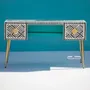 Bureaux - Monochrome Work Desk – Bone Inlay - HOUSE OF JAIPUR