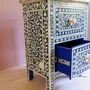 Night tables - Syahi Night Stand — Bone Inlay - HOUSE OF JAIPUR