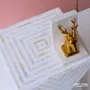 Autres tables  - Illusion End Table Duo - Bone & Mother of Pearl Inlay - HOUSE OF JAIPUR