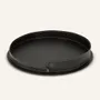 Leather goods - Round steel and leather tray PLETO - LIMAC DESIGN