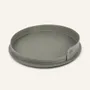 Leather goods - Round steel and leather tray PLETO - LIMAC DESIGN