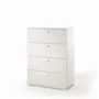 Chests of drawers - 4-Drawer Chest of Drawers with Metal Guides - TERRANEO