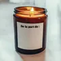 Cadeaux - Bougie Parfumée - Merci d'avoir cru en moi - Musc blanc – 160g - MUISTI