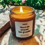 Cadeaux - Bougie Parfumée - Merci de m'avoir fait grandir - Musc blanc – 160g - MUISTI