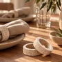 Objets de décoration - Rond de serviette Marco en travertin - DESIGN TRIP