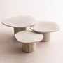Tables basses - Tables basses Orion en travertin naturel - DESIGN TRIP