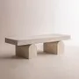 Tables basses - Table basse Calyra en travertin naturel - DESIGN TRIP