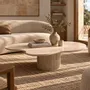Tables basses - Table basse Kleos en travertin naturel - DESIGN TRIP