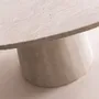 Dining Tables - Alvéa round table in natural travertine - Diameter 160 cm - DESIGN TRIP