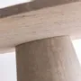 Dining Tables - Alvéa round table in natural travertine - Diameter 160 cm - DESIGN TRIP