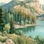 Wallpaper - Custom wall decor - COMBE DU LAC - LGD01 DECOR MURAL SUR MESURE