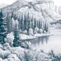 Wallpaper - Custom wall decor - COMBE DU LAC - LGD01 DECOR MURAL SUR MESURE