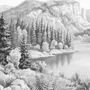 Wallpaper - Custom wall decor - COMBE DU LAC - LGD01 DECOR MURAL SUR MESURE