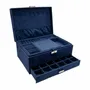 Bijoux - Grande boîte à bijoux velours bleu lapis-lazuli - SLOYA