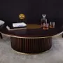 Tables basses - Matthew Round Center Table Handmade by Wood Tailors Club - WOOD TAILORS CLUB
