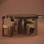 Tables Salle à Manger - Wellesly Game Table Set Handmade by Wood Tailors Club - WOOD TAILORS CLUB