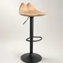 Chairs - Lyra | Sculpted Bar Chair | European Oak Wood - NEXART