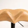 Chairs - Lyra | Sculpted Bar Chair | European Oak Wood - NEXART