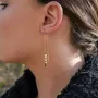 Cadeaux - Boucles d'oreilles pendantes Lumia en pierres Tourmaline - SLOYA